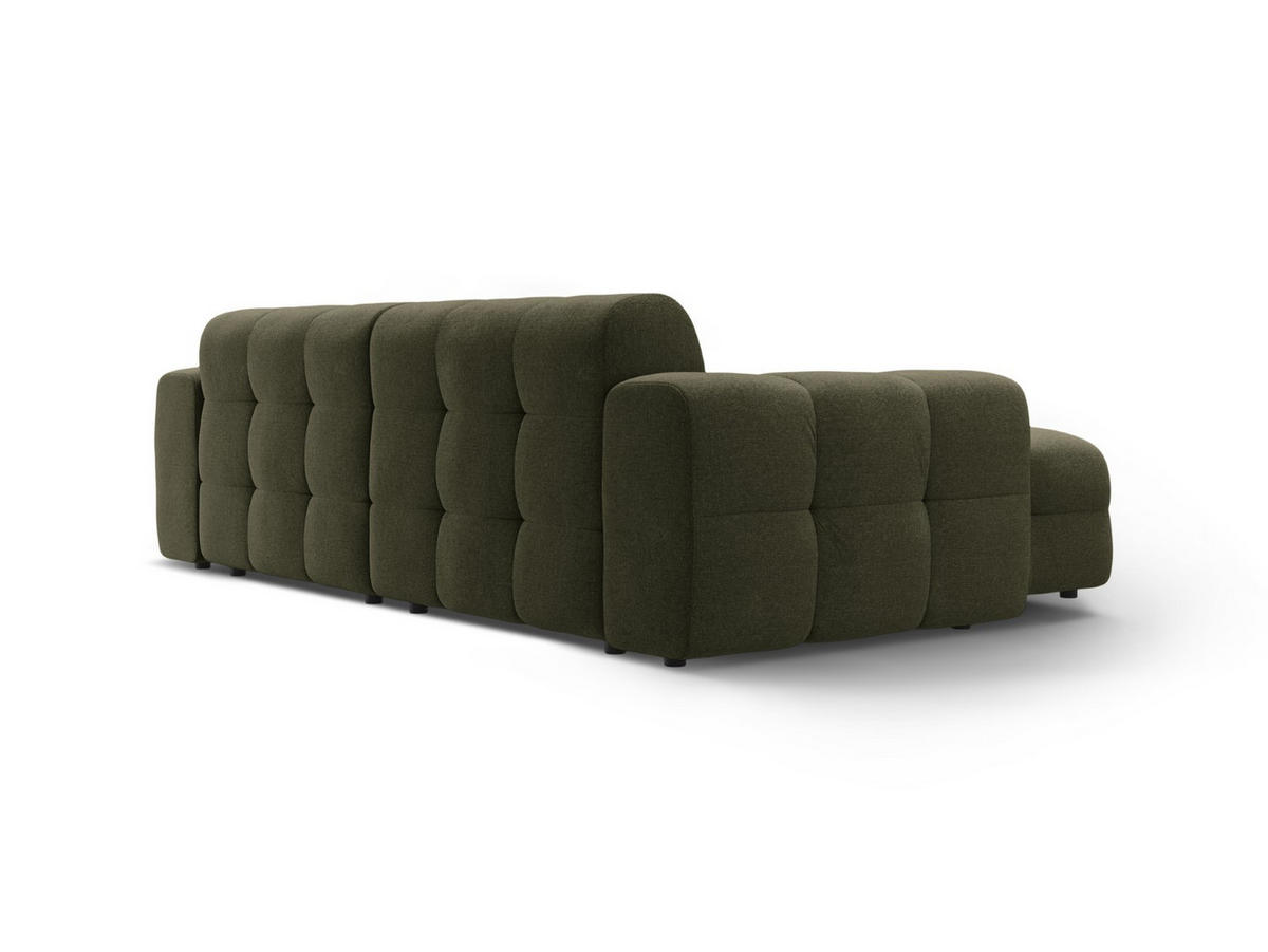 ECKSOFA links Kendal aus strukturiertem Stoff amazonasgrün 4 Sitzplätze - Waldgrün, Textil (173/256cm) - Micadoni