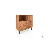 KOMMODE HOCH LEON Kernbuche - Kernbuche, Holz (97/95/45cm) - byoak