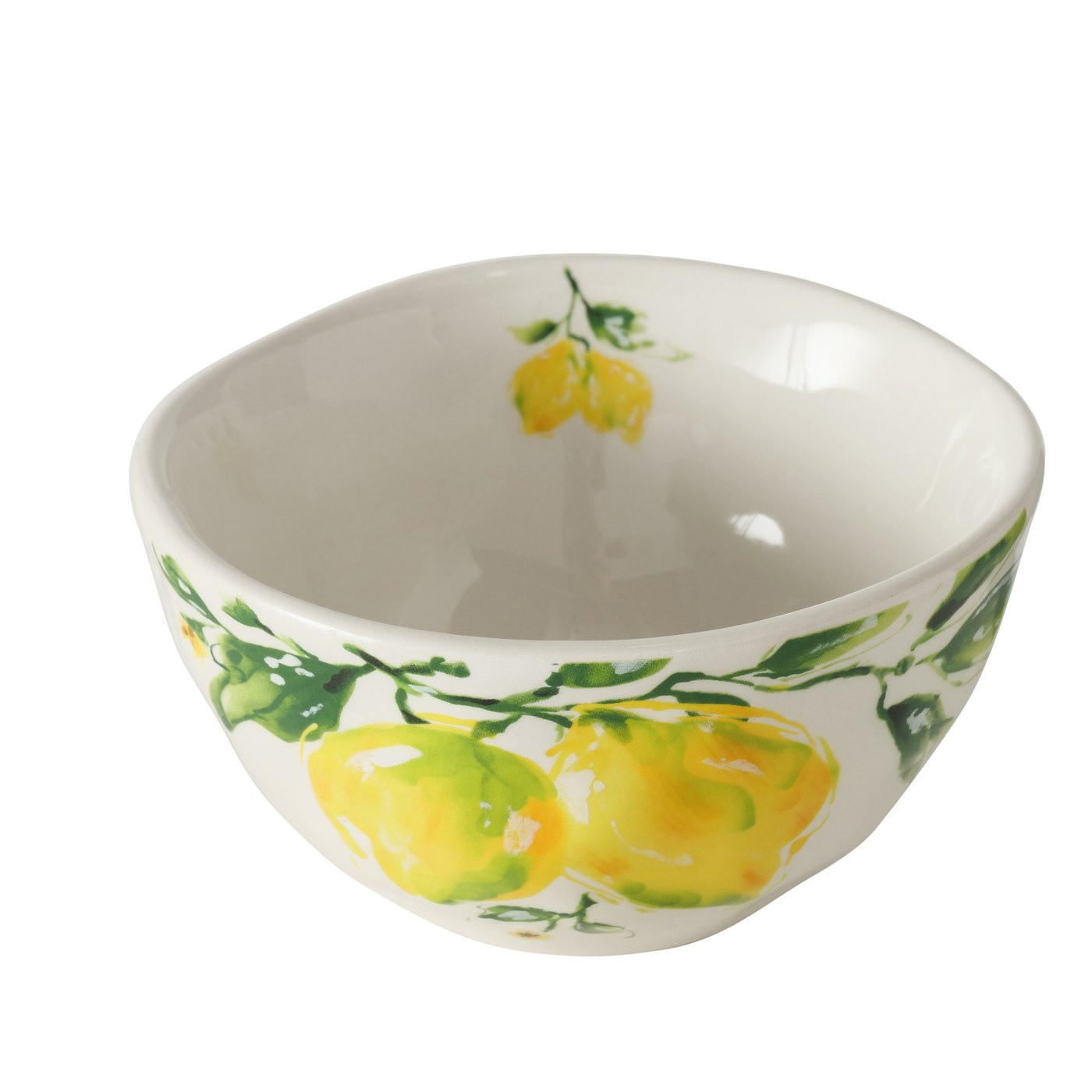 SUPPENSCHÜSSEL Lemony 500 ml - Weiß, Keramik (14cm) - Boltze Home