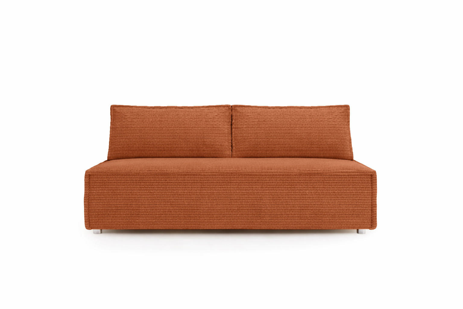 SCHLAFSOFA Mit Bettkasten DUO, Stoff Poso, Kupfer - Orange, Holz (198/89/90cm) - Kaiser Möbel