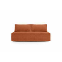 SCHLAFSOFA Mit Bettkasten DUO, Stoff Poso, Kupfer - Orange, Holz (198/89/90cm) - Kaiser Möbel