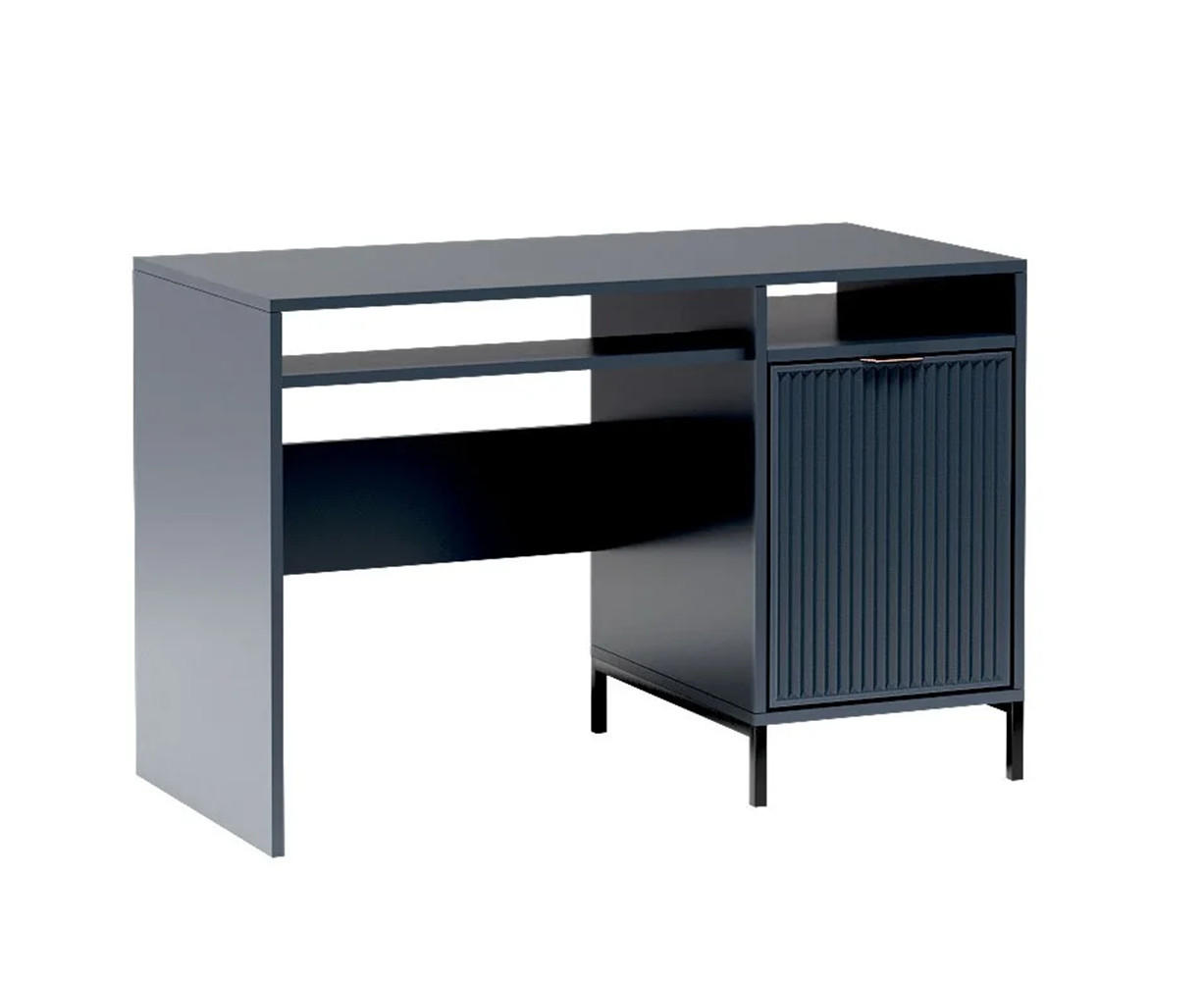 Meblini Schreibtisch Dunkelblau 120x78x58 cm