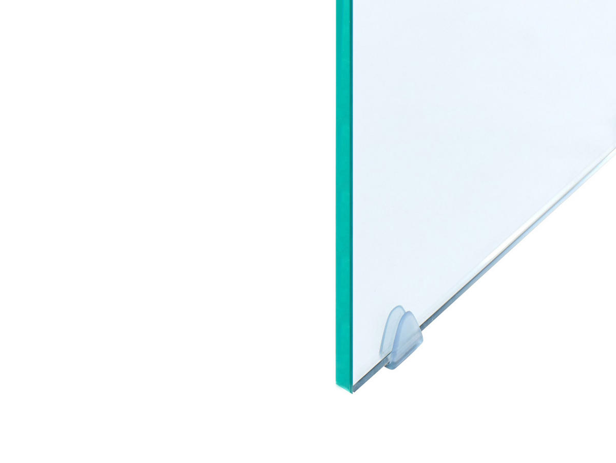 COUCHTISCH Glas transparent 100/50/40 cm Kendall - Transparent, Glas (50/100/40cm) - Beliani