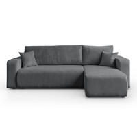 Ecksofa PRESTIGE L, Poso 60 - Grau, Textil (247/143cm) - Lookway