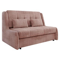 SCHLAFSOFA Viva Elite III - Schwarz/Rosa, Holz/Metall (146/85/98cm) - MIRJAN24