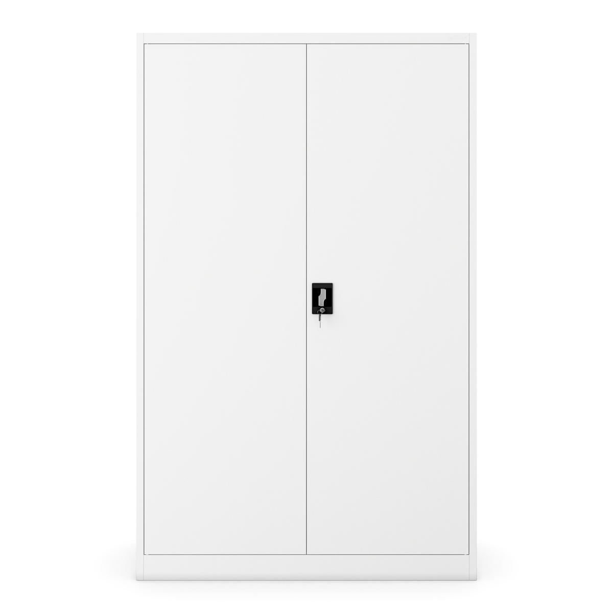 METALL-BÜROSCHRANK JAN II D600 - Weiß, Metall (115/185/60cm) - Jan Nowak