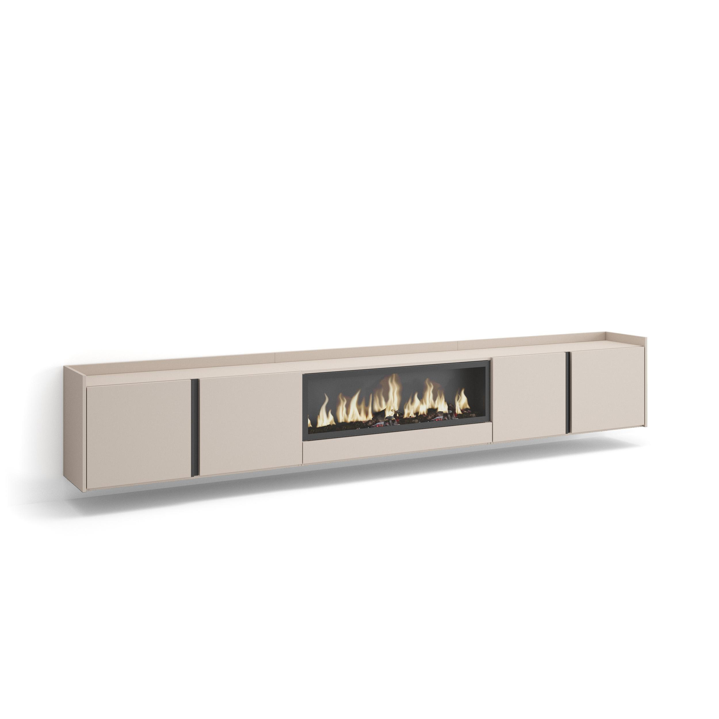Skraut Home Lowboard, Beige 315x50x35 cm