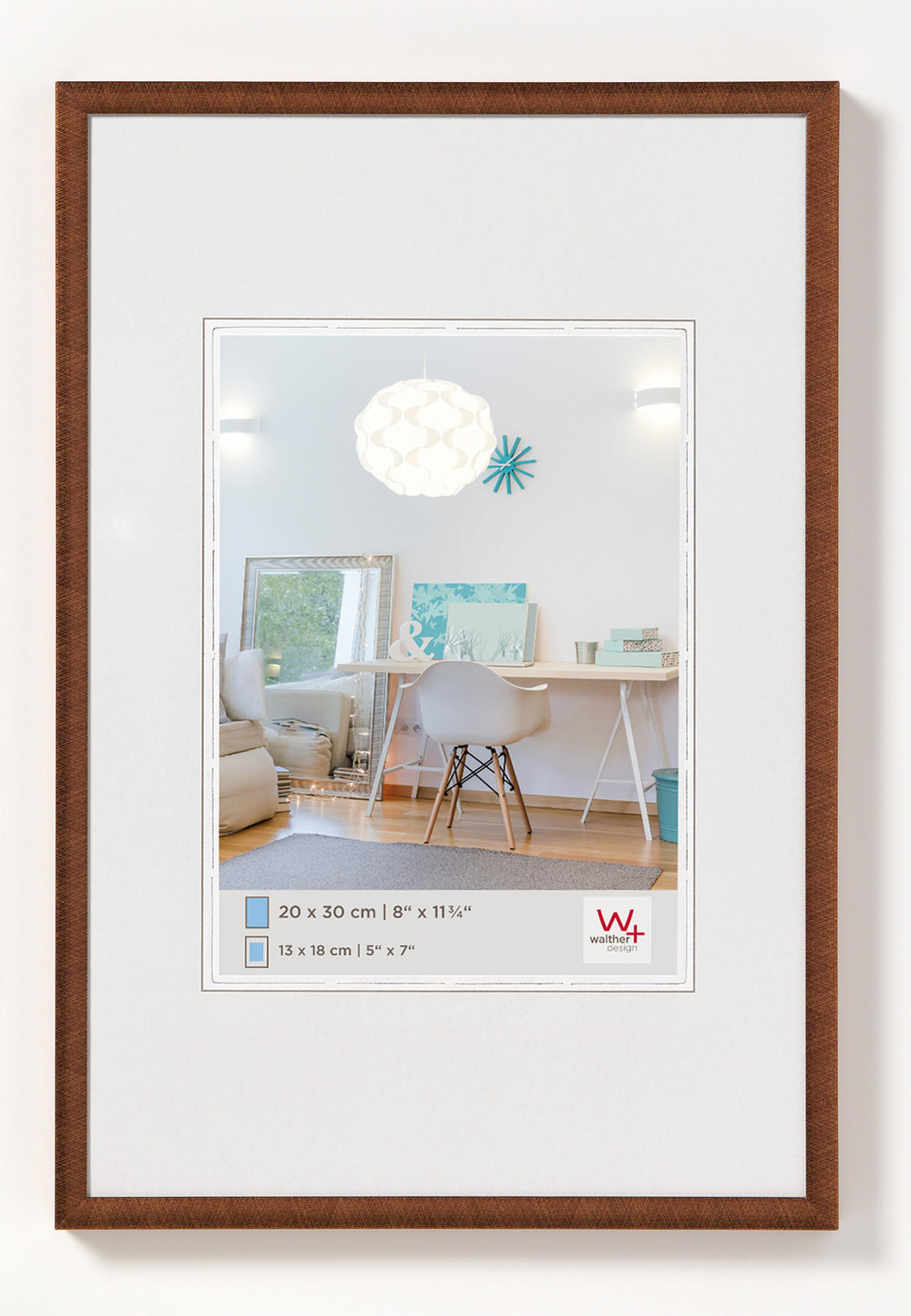 KUNSTSTOFFRAHMEN New Lifestyle Kst.Rahmen 10x15 cm bronze - Bronzefarben, Kunststoff (11.6/16/1.4cm) - walther design
