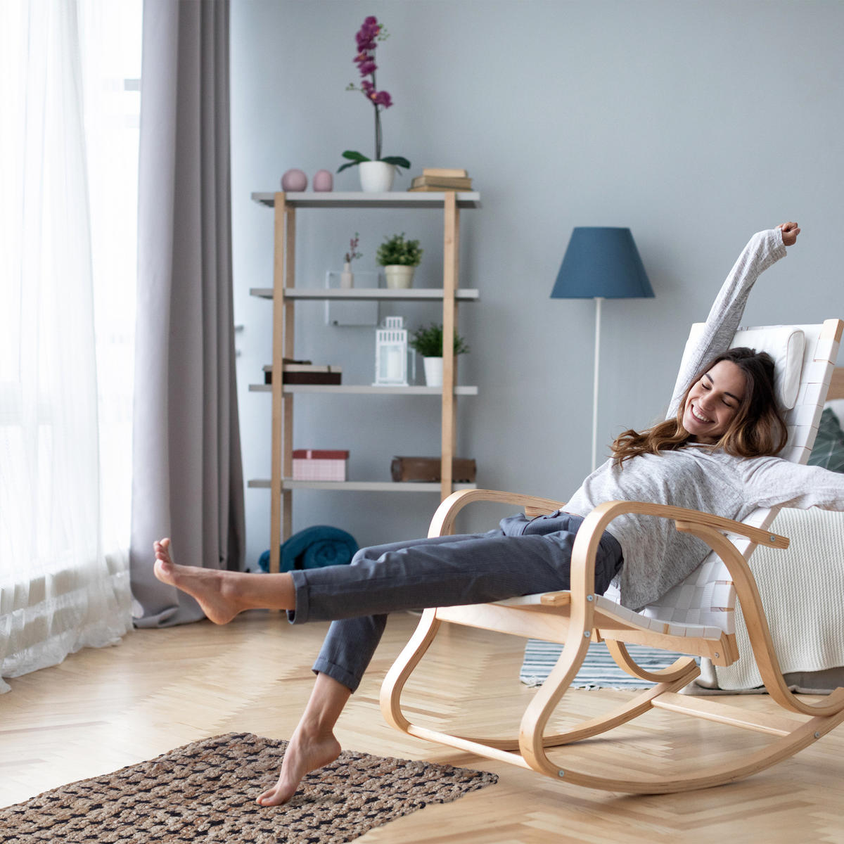 JUTETEPPICH - Beige, Textil (60/90cm) - Relaxdays