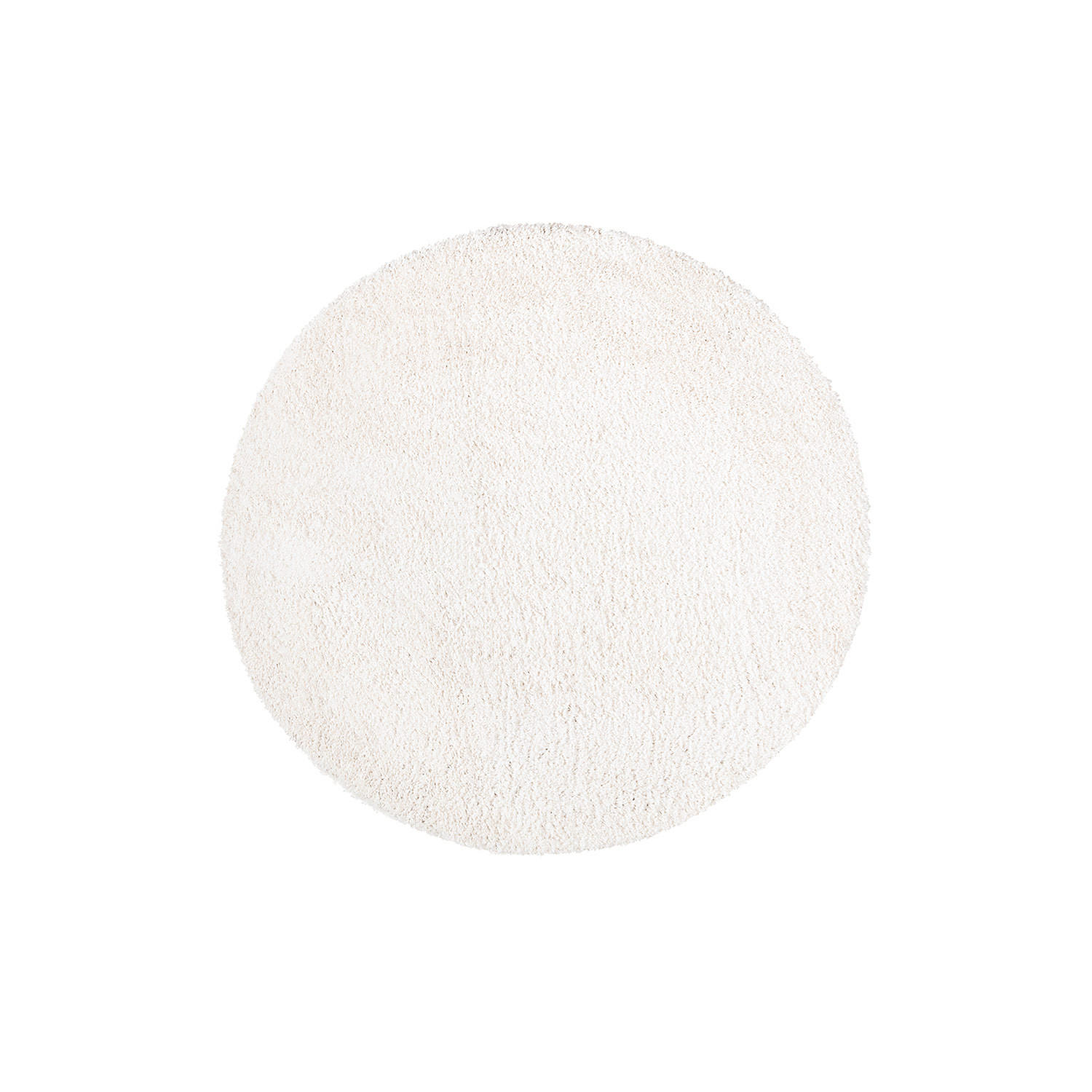 HOCHFLOR-TEPPICH City Shaggy 500 Creme 200x200 cm Rund - Creme, Textil (200/200cm) - carpet city