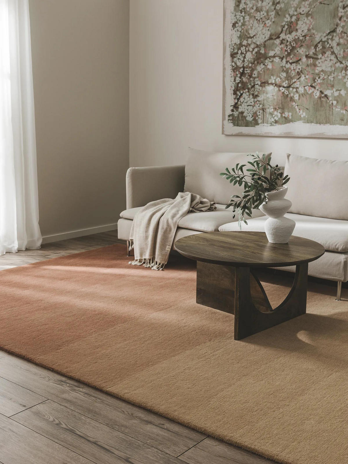 WOLLTEPPICH Dawn Terracotta 120x170 cm - Terracotta, Textil (120/170cm) - benuta Pure