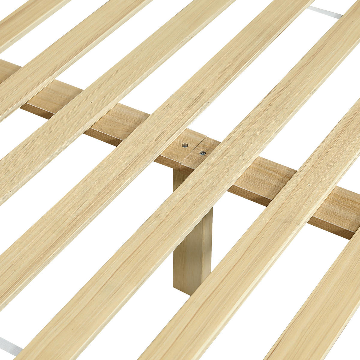 HOLZBETT 140/200 cm DE-32724 mit Klapptisch und Stauraum Natur - Naturfarben, Holz (140/200cm) - ComfortXL