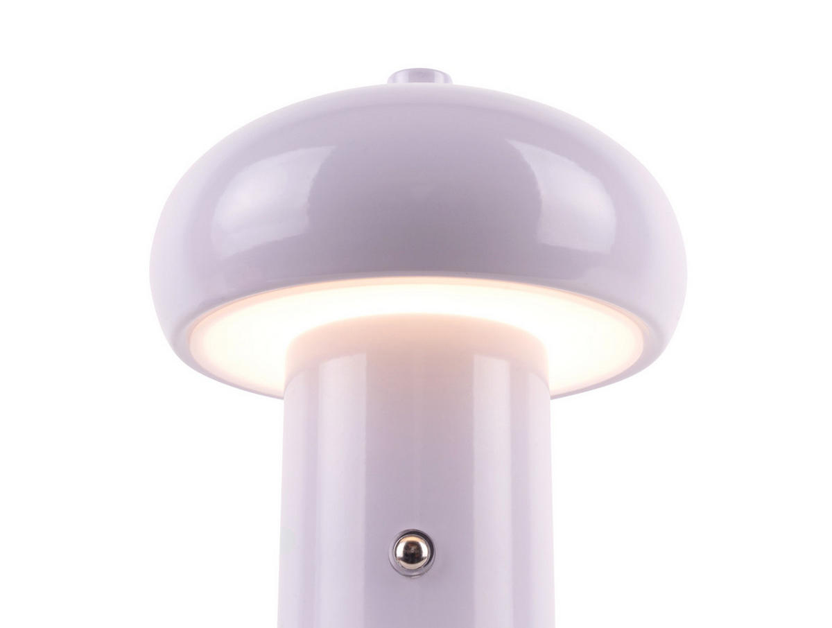 TISCHLAMPE Retro Seta Lila 12.5/12.5/15 cm - Lila, Metall (12.5/12.5/15cm) - Leitmotiv
