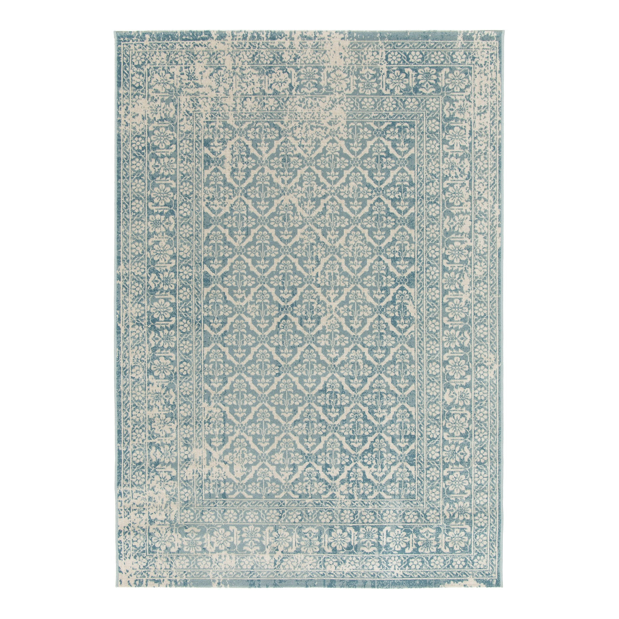 DESIGN Teppich im Vintage Stil blau - Blau, Textil (160/230cm) - AFK Living