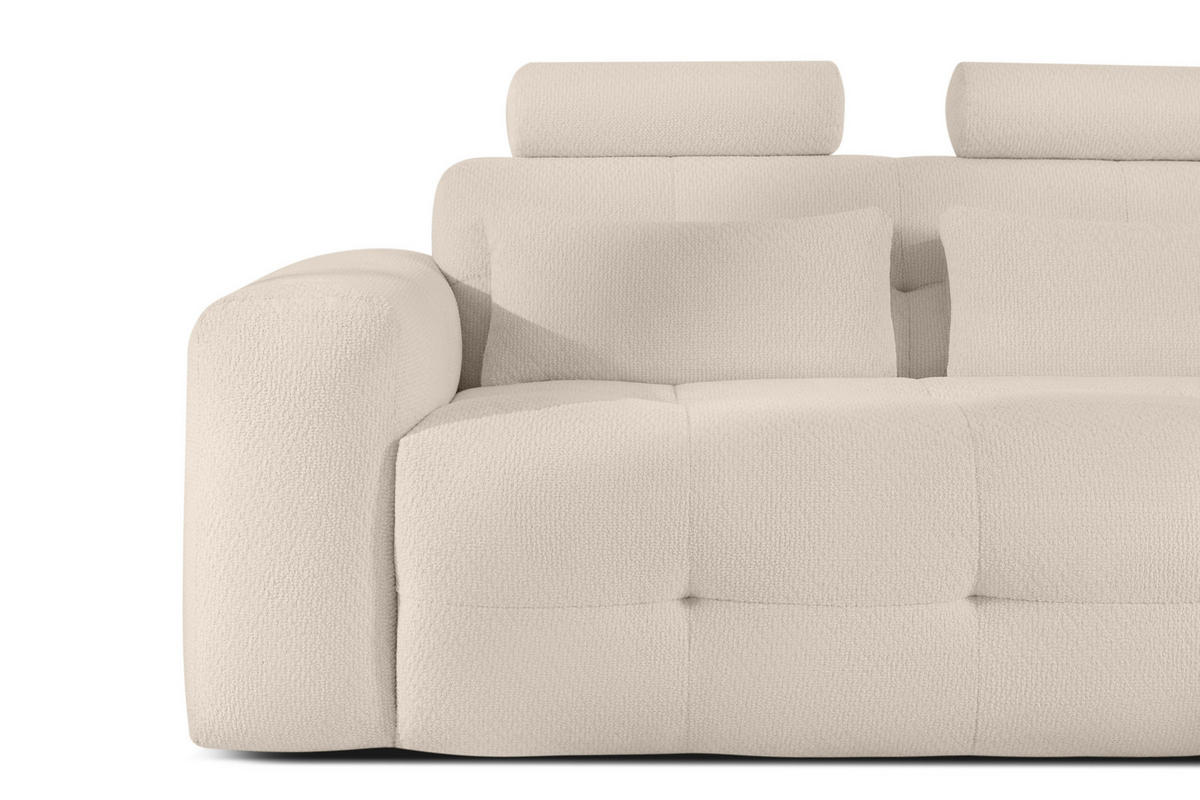 ECKSOFA RECHTS ALIGRA, Hellbeige - Beige, Holz/Holzwerkstoff (290/191cm) - KONSIMO®