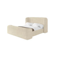 POLSTERBETT mit Bettkasten, Fußteil und Lattenrost, Boxbett ohne Matratze - ESTI-Z 160x200 Beige - Beige, Holzwerkstoff/Textil (160/200cm) - ALTDECOR