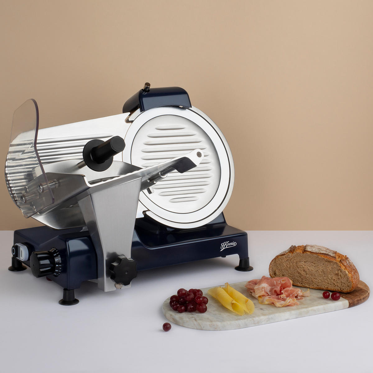 ALLESSCHNEIDER elektronisch MSX256, Blau - Dunkelblau, Metall (51/39/42cm) - HKoenig