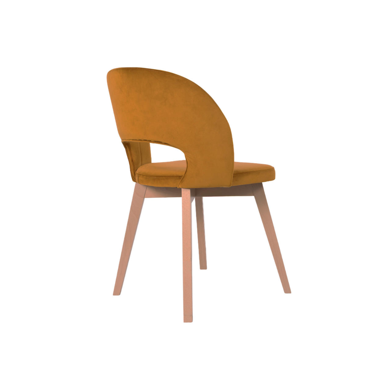 STUHL Monica 85 × 50 × 45 cm, gelb, eiche sonoma - Gelb/Sonoma Eiche, Metall (50/85/45cm) - Margaret Hadas24