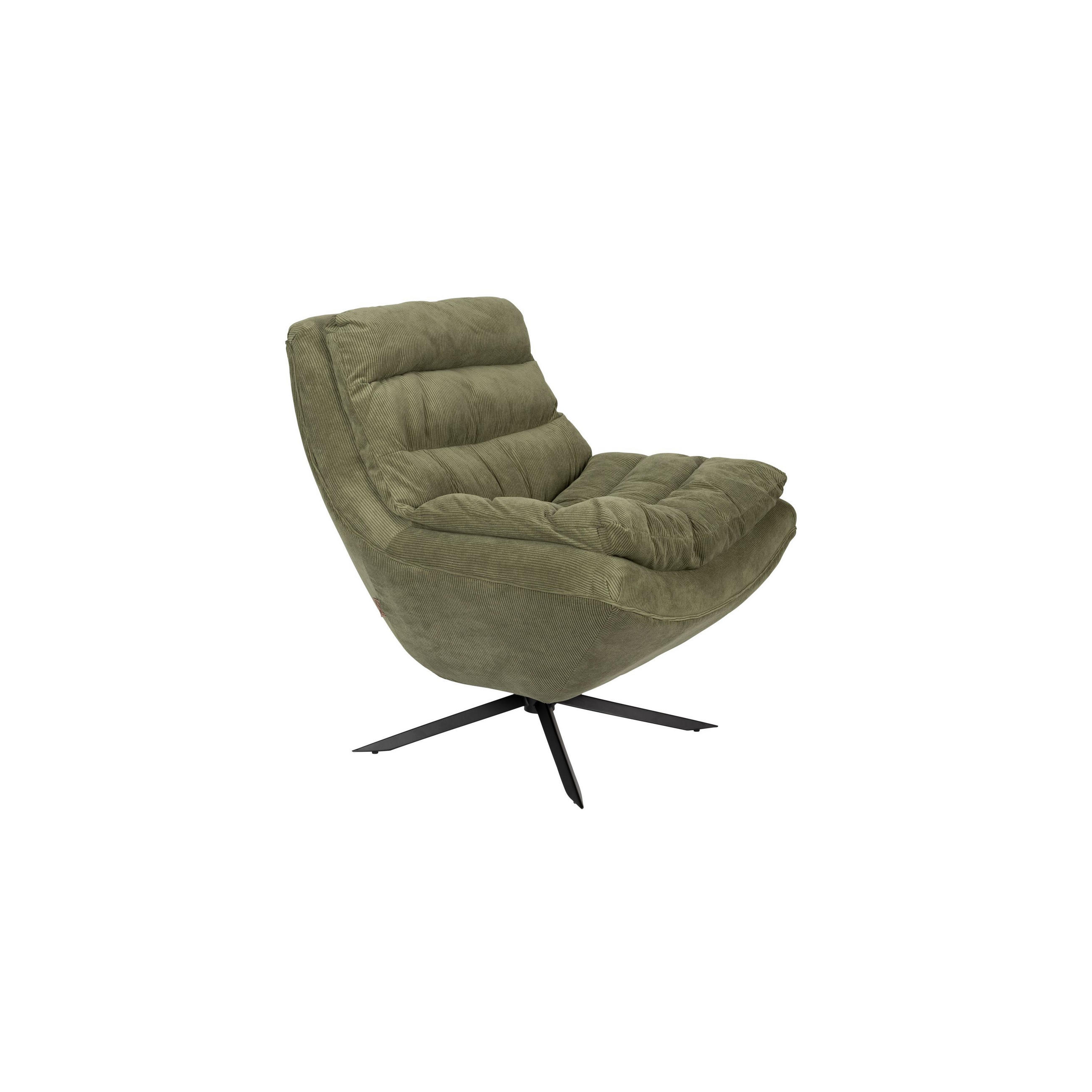 SESSEL Vince Grün - Grün, Textil (69/82/81cm) - Dutchbone