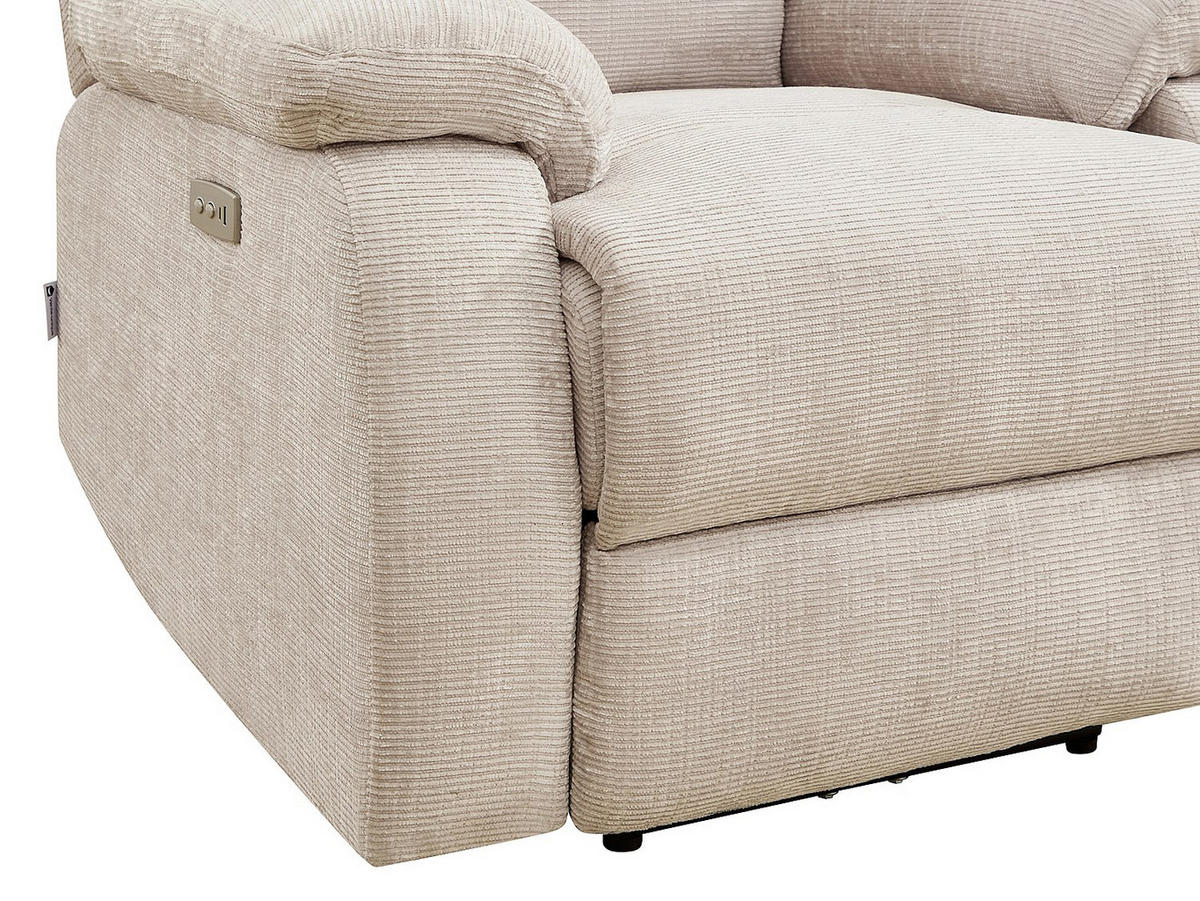 RELAXSESSEL - 1 Person - stoff - beige Koceni - Beige, Textil (91/100/96cm) - Vente-Unique