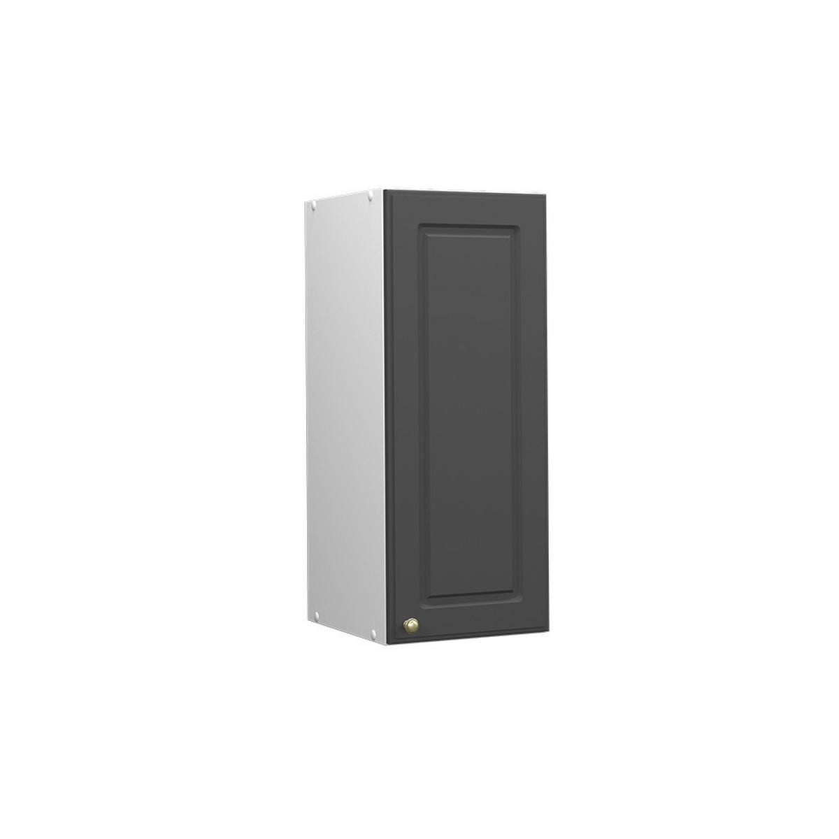 HÄNGESCHRANK Fame-Line Anthrazit-Gold 30 cm - Anthrazit/Weiß, Holzwerkstoff (30/72/34.1cm) - Vicco