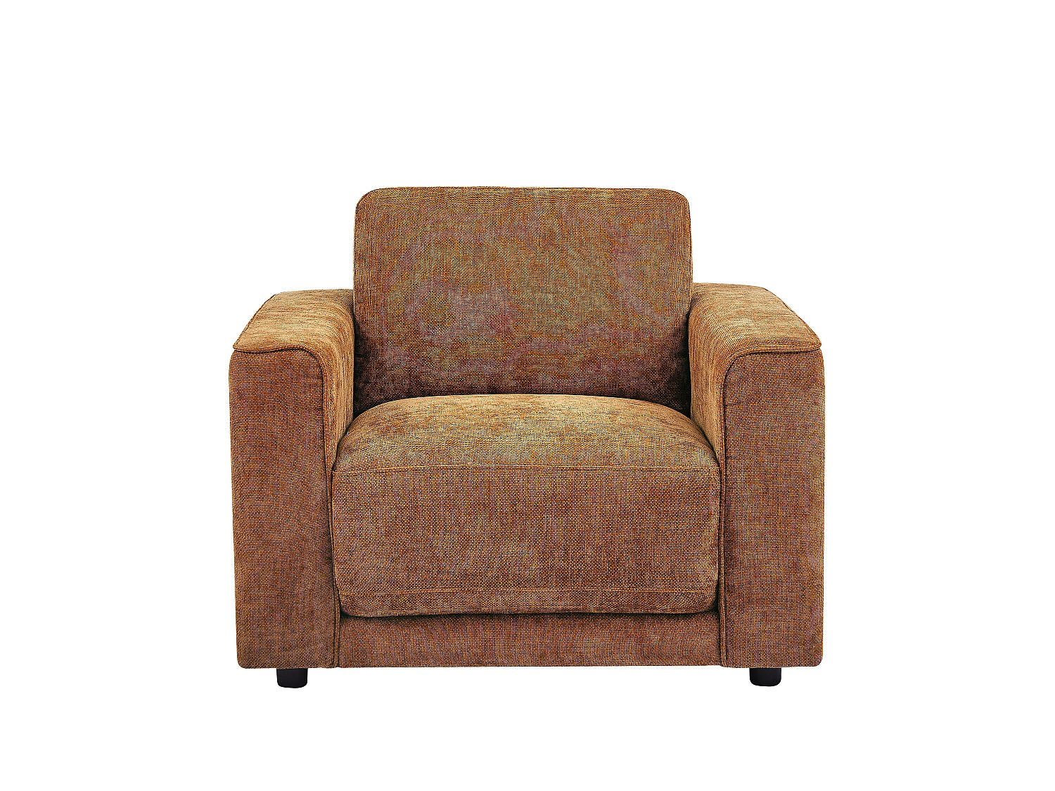 SESSEL mit gerader Rückenlehne - 1 Person - stoff - terracotta Netuso - Terracotta, Textil (101/82/89cm) - Vente-Unique