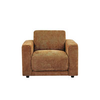 SESSEL mit gerader Rückenlehne - 1 Person - stoff - terracotta Netuso - Terracotta, Textil (101/82/89cm) - Vente-Unique