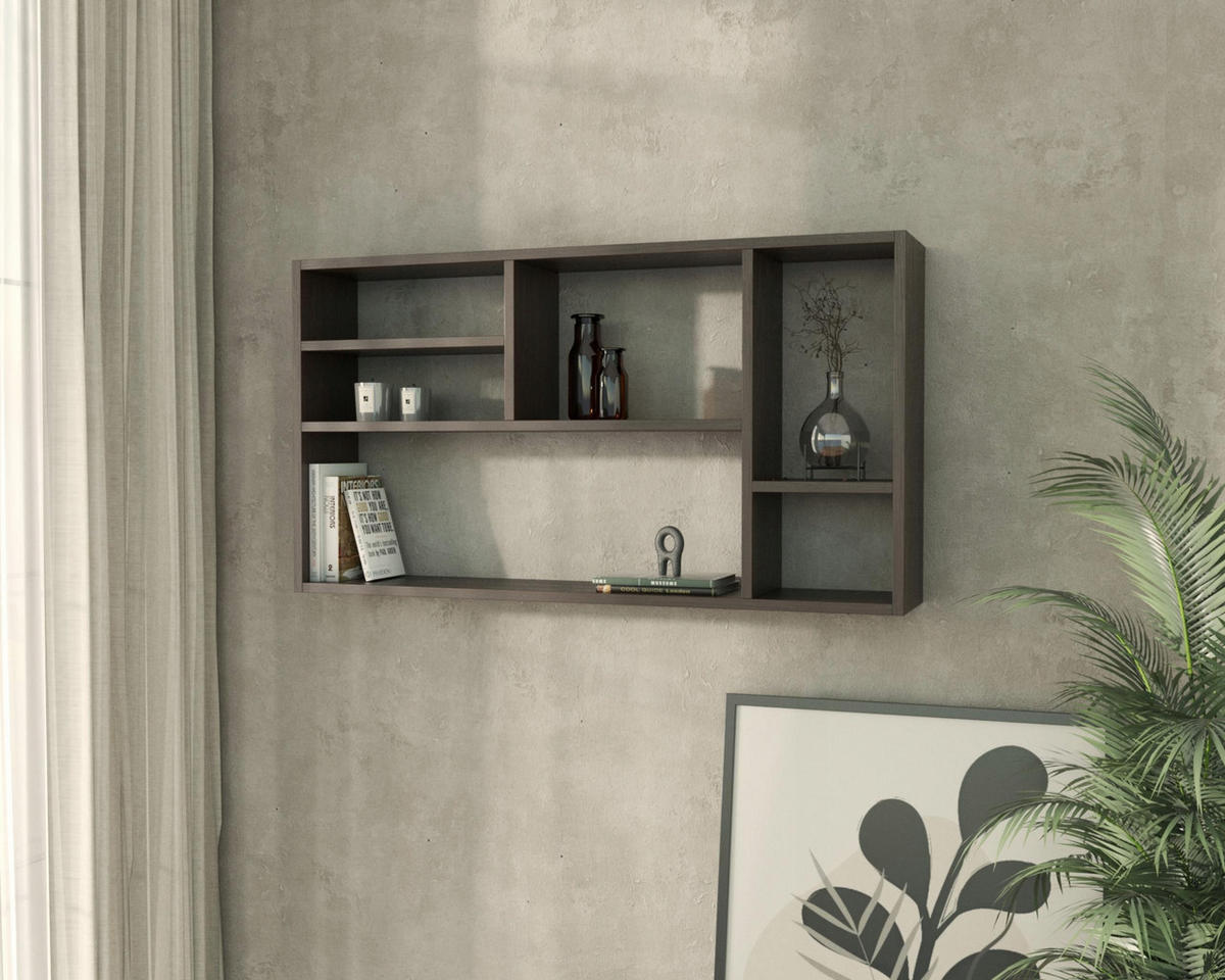 WANDREGAL MILANO Wenge 109,2/18/60 cm - Wengefarben, Holzwerkstoff (109.2/60/18cm) - Matkam Möbel
