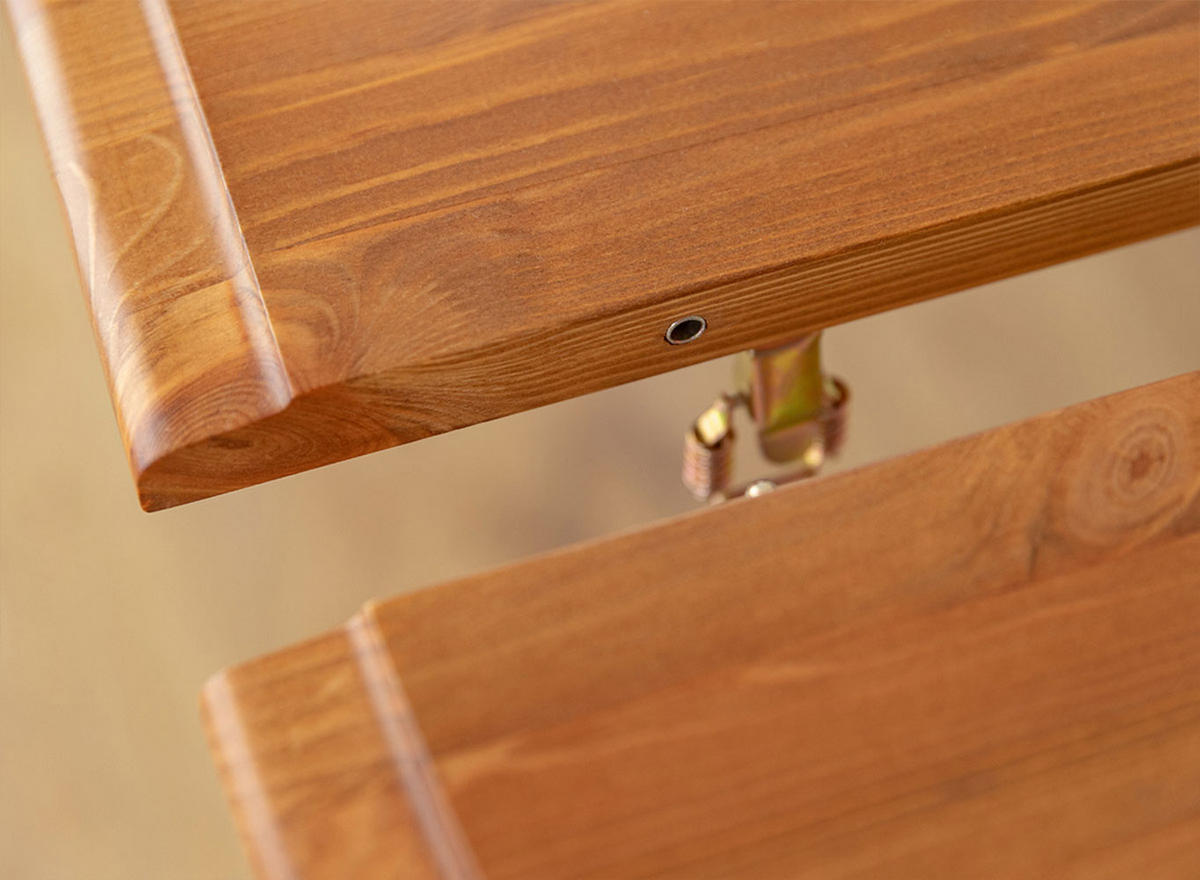 ESSTISCH Belluno Elegante Kiefer weiß (RAL9010) lackiert / Kiefer gebeizt, Eichefarben 110-210 / 110 / 74,5cm - Eichefarben/Weiß, Holz (110/210/75cm) - Feldmann-Wohnen