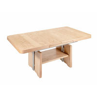 COUCHTISCH höhenverstellbar und ausziehbar Canice 130x56x80 Eiche - Eichefarben, Holz (130/80/80cm) - 58aufmkessel