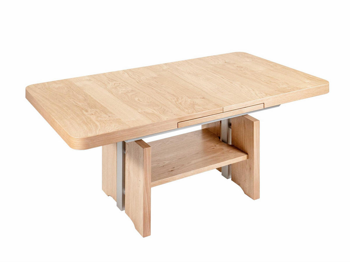 COUCHTISCH höhenverstellbar und ausziehbar Canice 130x56x80 Eiche - Eichefarben, Holz (130/80/80cm) - 58aufmkessel