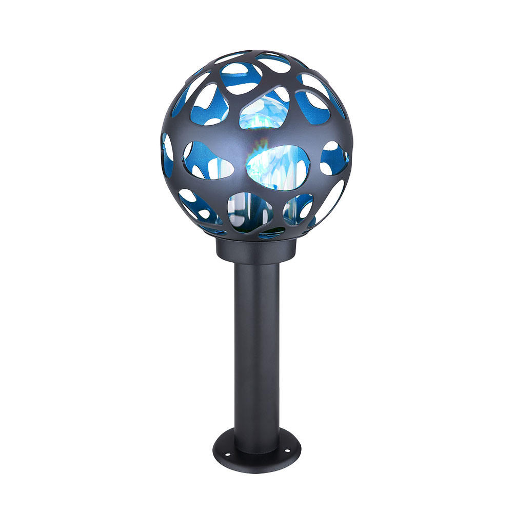 LED AUSSENLEUCHTE HILARIO Aluminium Anthrazit - Anthrazit, Metall (20/20/45cm) - Globo Lighting