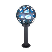 LED AUSSENLEUCHTE HILARIO Aluminium Anthrazit - Anthrazit, Metall (20/20/45cm) - Globo Lighting