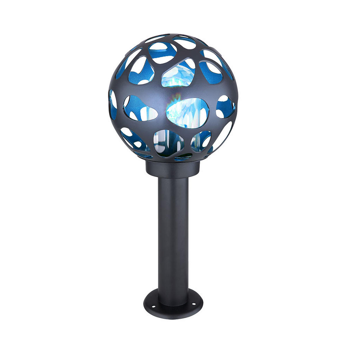 LED AUSSENLEUCHTE HILARIO Aluminium Anthrazit - Anthrazit, Metall (20/20/45cm) - Globo Lighting