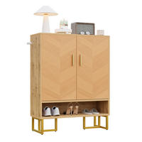SCHUHSCHRANK 80/38/100 cm mit Soft-Close und offenem Fach, MDF in Holzoptik, Natur - Naturfarben, Holzwerkstoff (80/100/38cm) - Redom