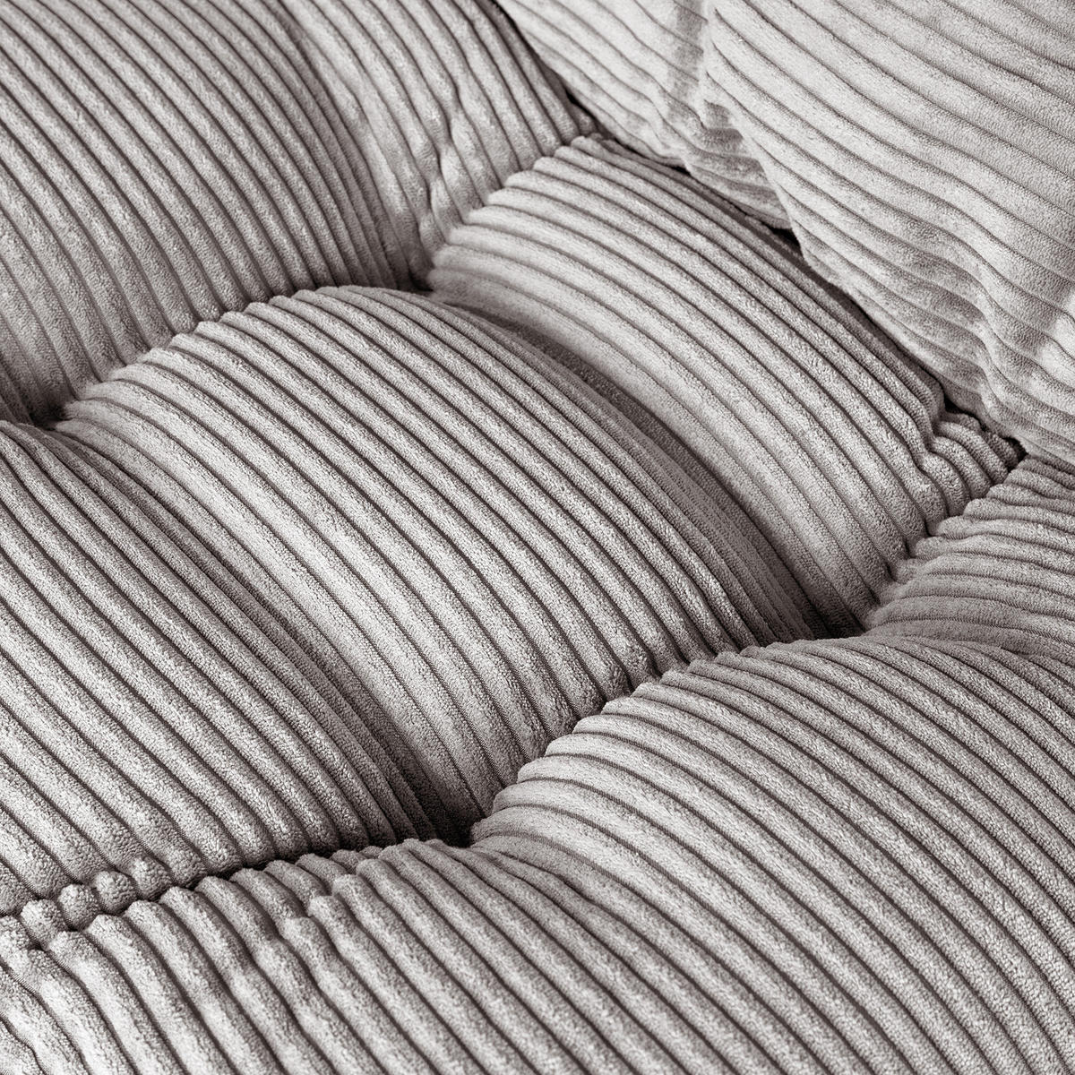 SESSEL - Cord - Schwarz/Grau, Textil/Metall (72/85/90cm) - home24