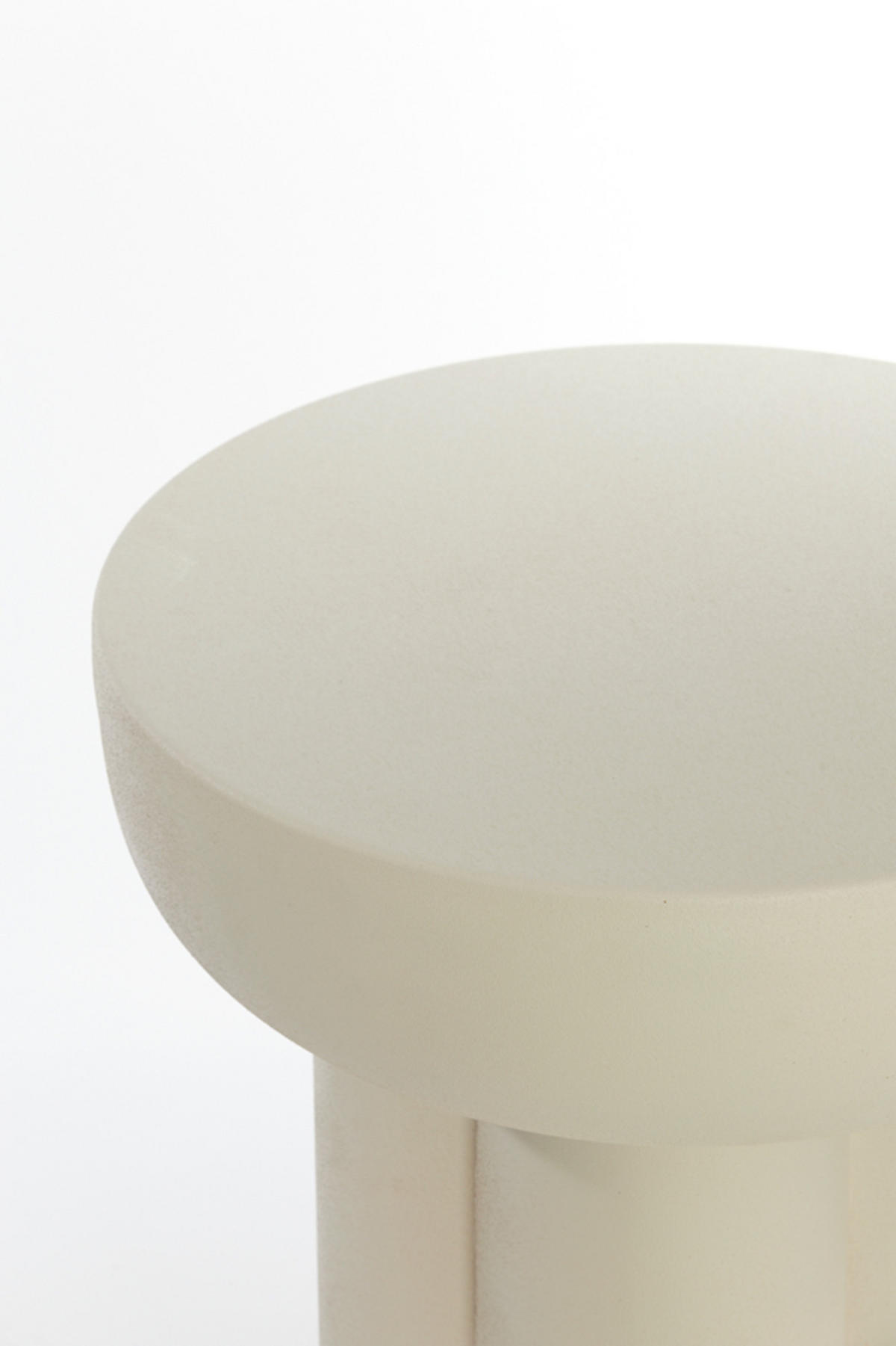 BEISTELLTISCH Mikola Weiß Ø46/50 cm - Weiß, Metall (46/46/50cm) - Light & Living