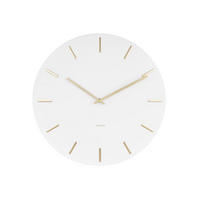 WANDUHR Weiß 45/45 cm - Weiß, Metall (45/45/4cm) - ONZENO
