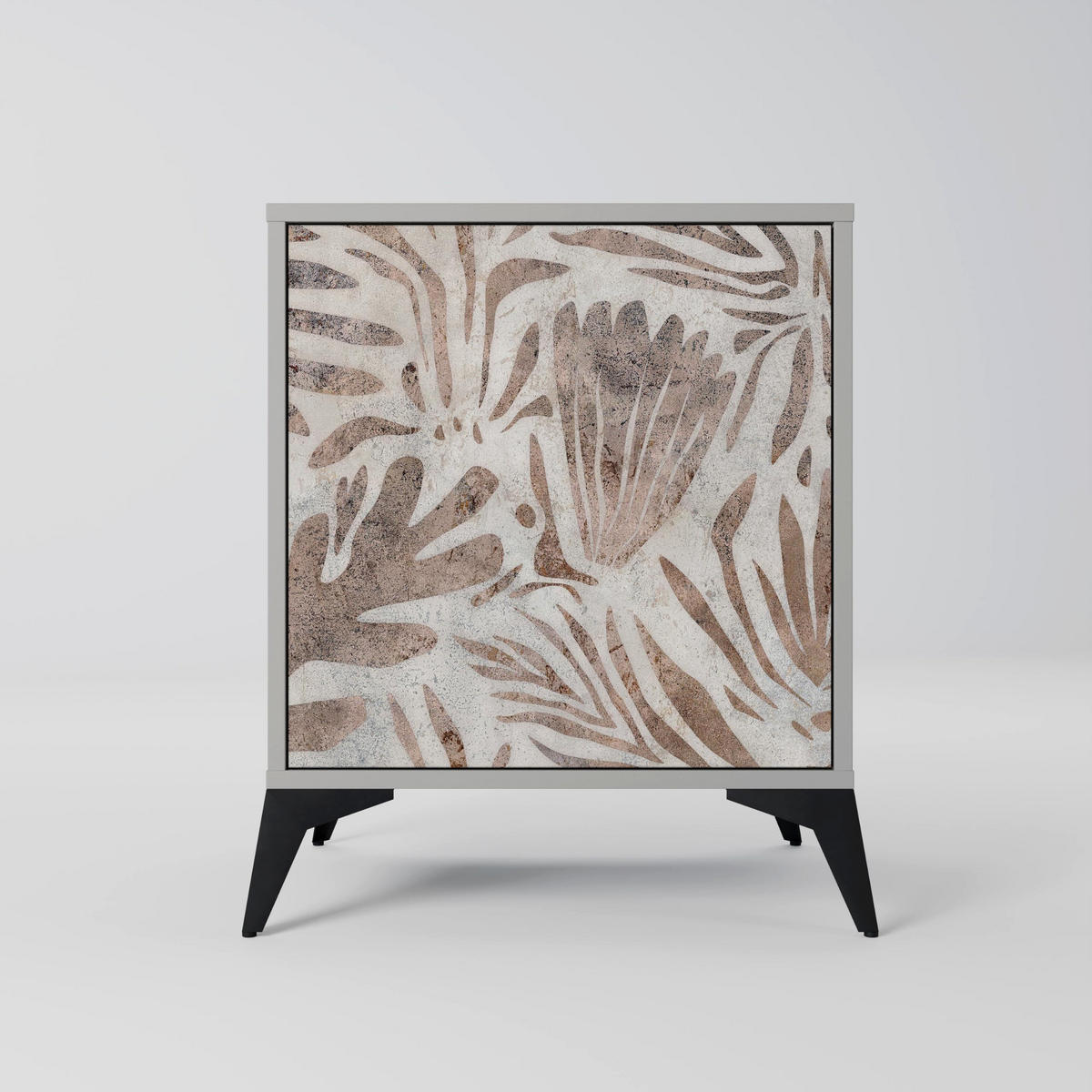 SIDEBOARD PASSING TIME, Grau, 57,5x42x57,5 cm, Ohne Füße - Multicolor/Grau, Holzwerkstoff (57.5/57.5/42cm) - SpaceRebels