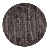 VISKOSETEPPICH Star 190x190 cm - Anthrazit, Textil (190/190cm) - THEKO