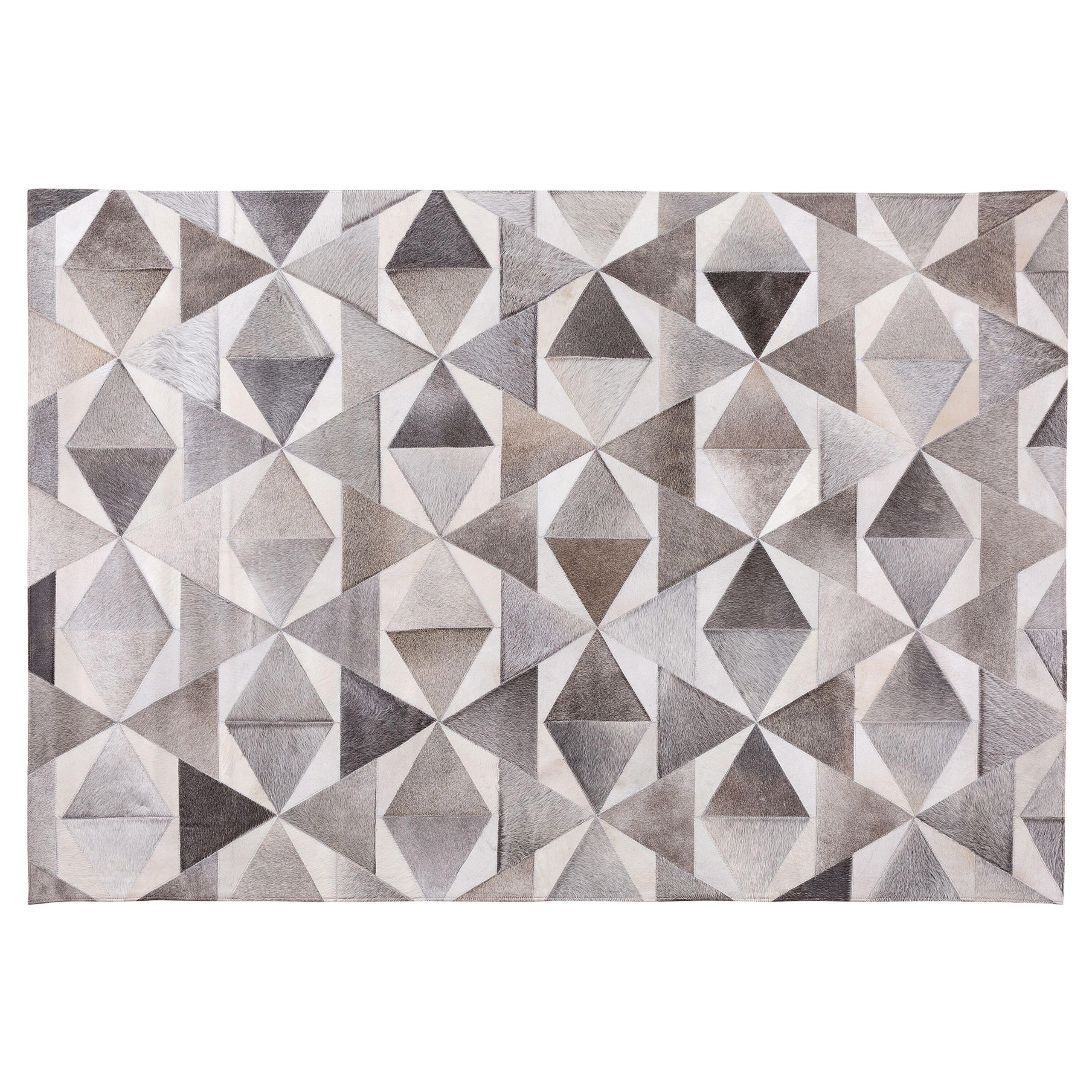 KURZFLOR-TEPPICH Alaka 200/140 cm - Grau, Fell (140/200cm) - Beliani