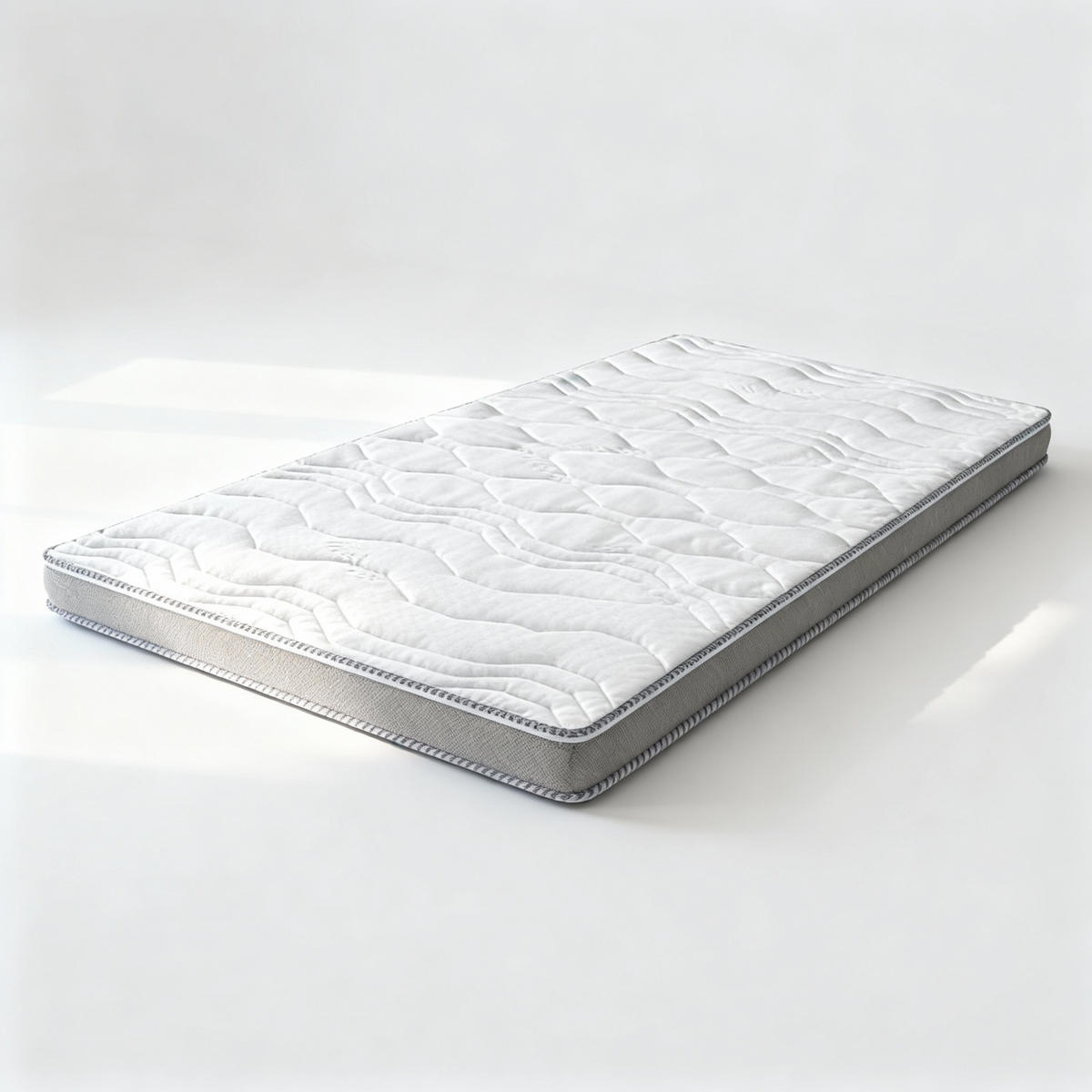 KALTSCHAUMTOPPER 7 cm 80x200 cm H4 – Fester Komfort für jede Matratze - Weiß, Textil (80/200cm) - Lunea