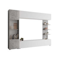 WOHNWAND Lazando - Weiß, Holzwerkstoff (250/187/30cm) - MIRJAN24