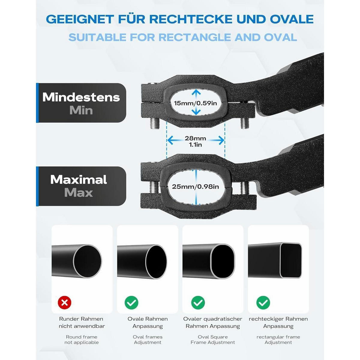 FAHRRADSTÄNDER höhenverstellbar, aus Aluminiumlegierung, schwarz - Schwarz, Metall (33.2/5/8.7cm)