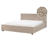 POLSTERBETT mit Lattenrost 160x200 cm Beige Mirande - Taupe, Textil (160/200cm) - Beliani