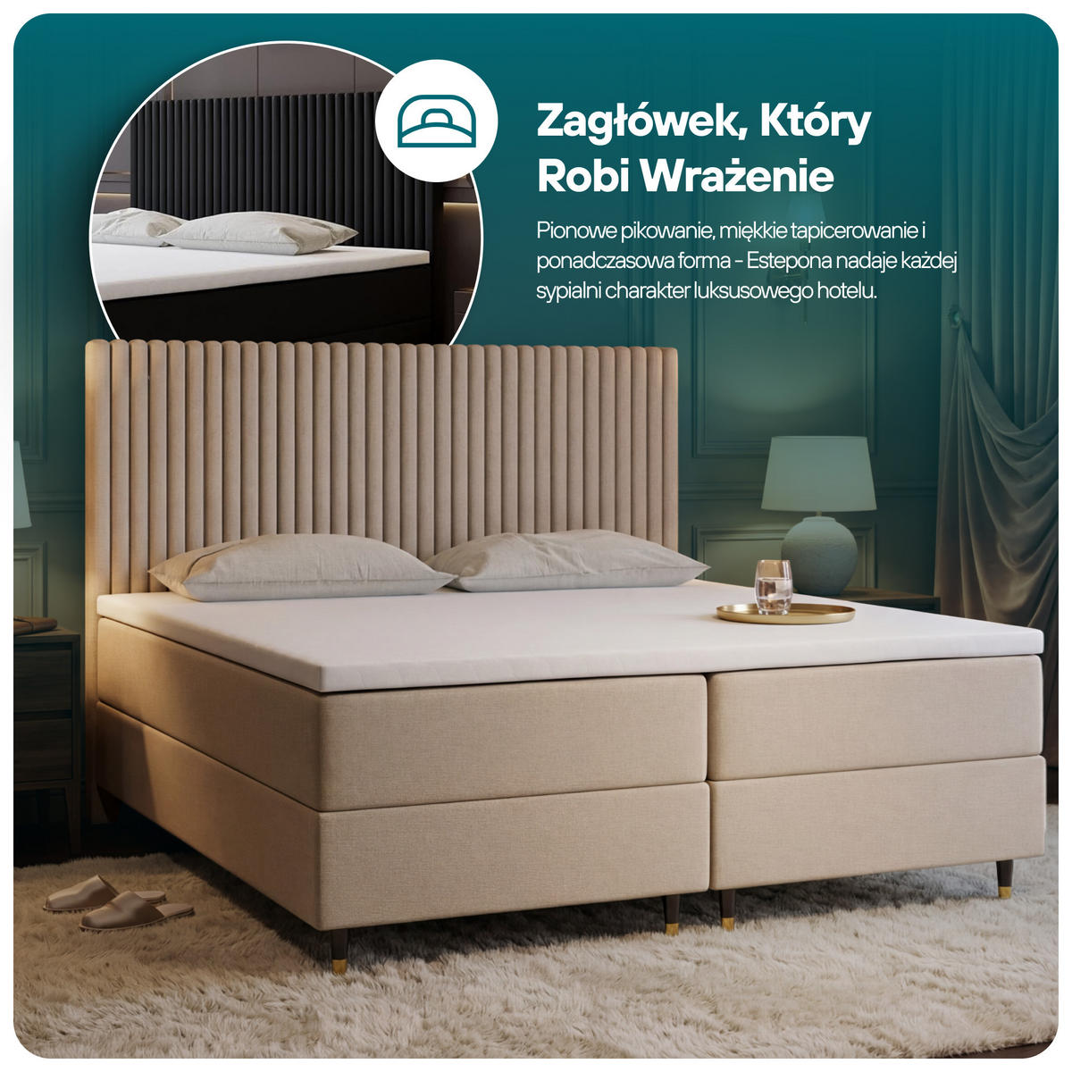BOXBETT 160 x 200 cm mit Taschenmatratze ESTEPONA, Bettkästen mit Gasdruckfedern, Elegants gepolsterte Kopfstütze und Topper, Grau - Grau, Holz/Textil (160/200cm) - Trada