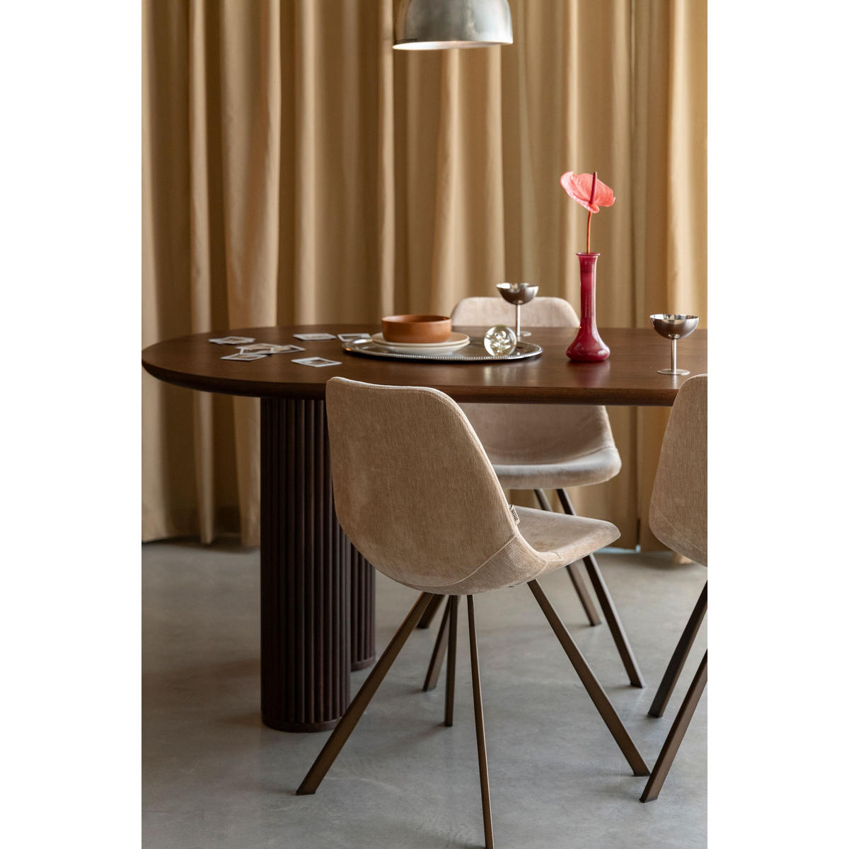 ESSZIMMERSTUHL Franky Beige - 2 er Set - Beige, Kunststoff (46/83/56cm) - Dutchbone