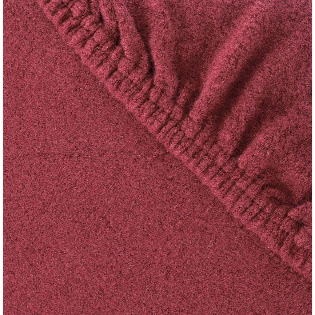 Thumbnail - Carpe Sonno Teddy-Plüsch-Spannbettlaken, Bordeaux, Textil, Uni, Rechteckig, 90x200 cm, Oeko-Tex® Made IN Green, Oeko-Tex...