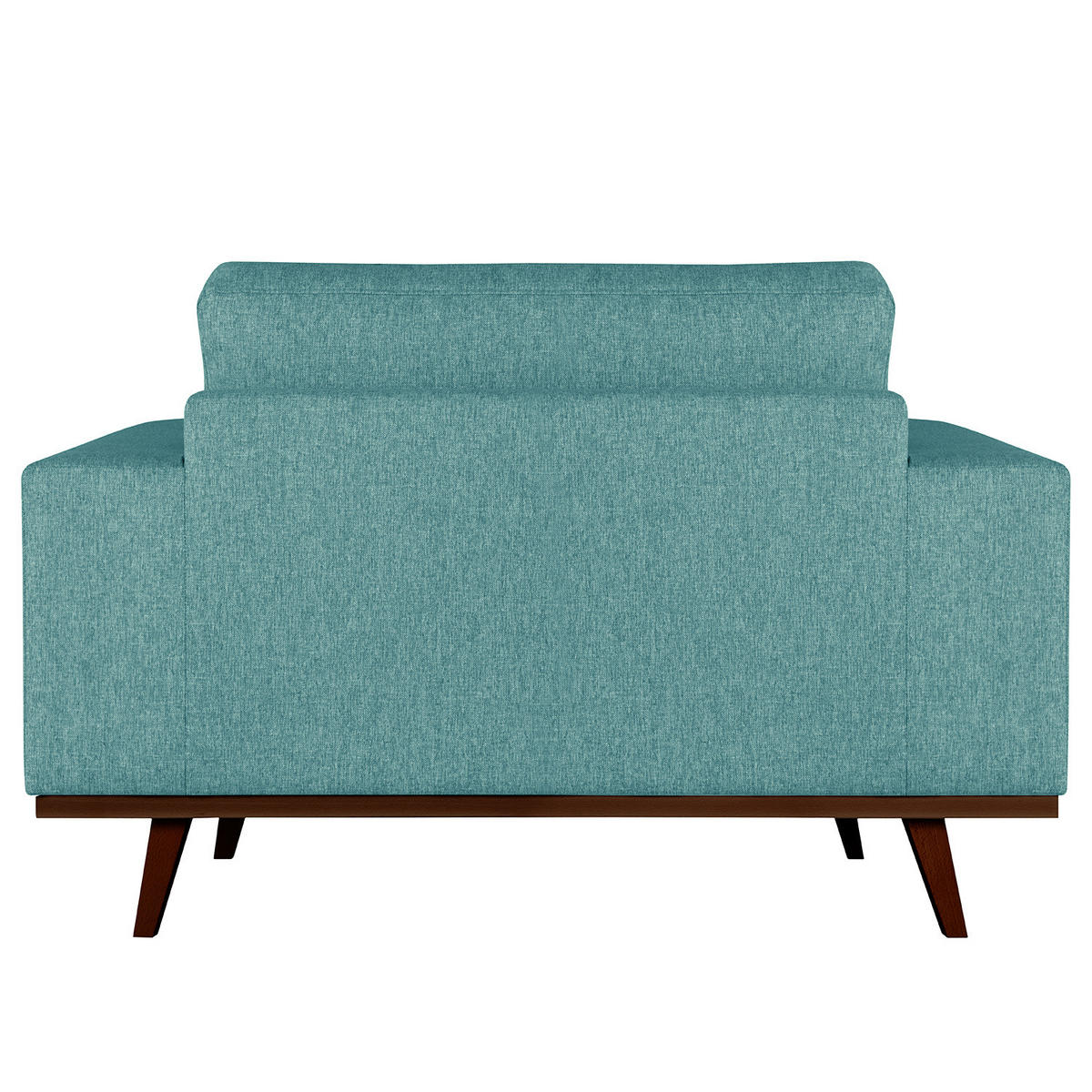 SESSEL - Buchefarben/Petrol, Buchenholz/Textil (122/81/88cm) - home24