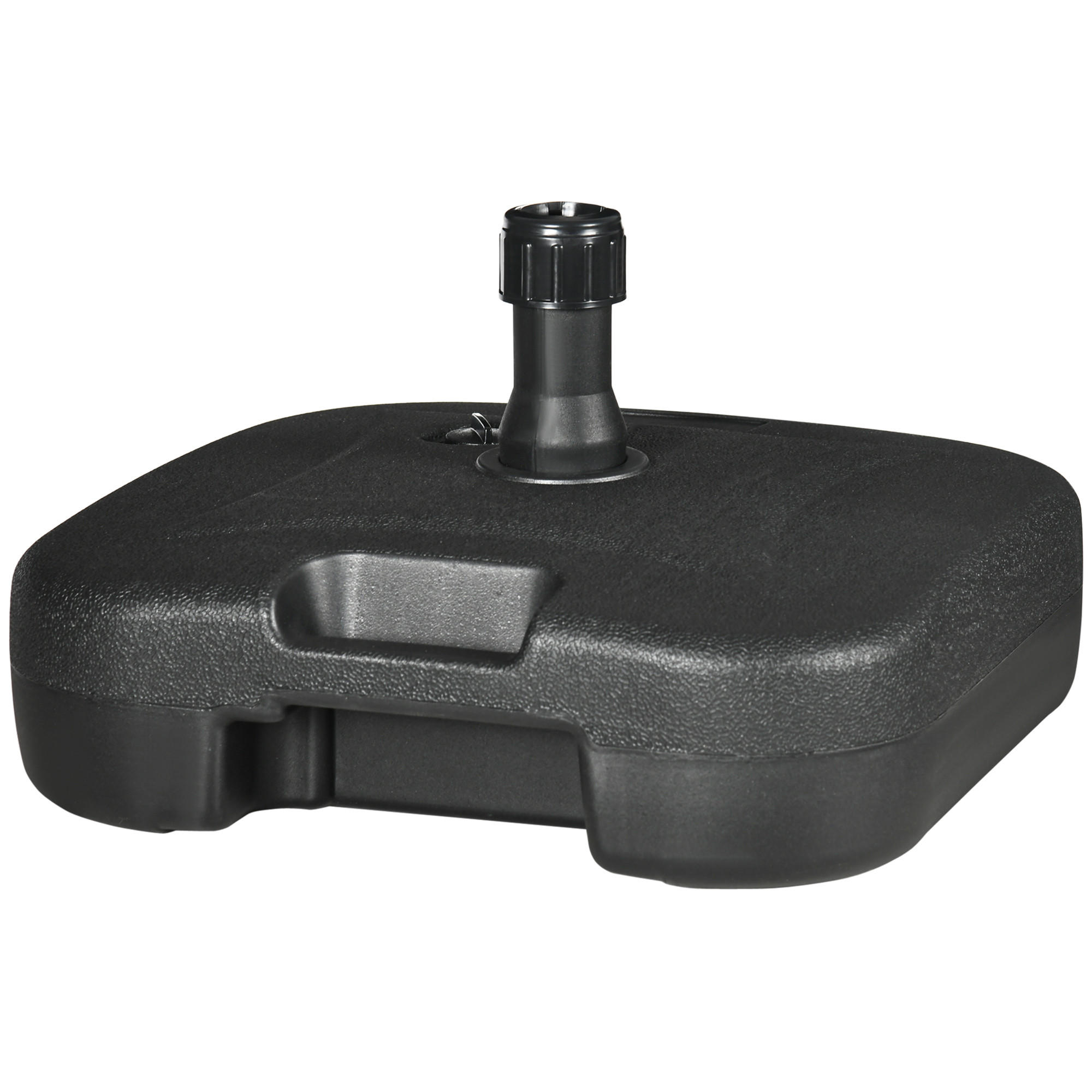 SONNENSCHIRMSTÄNDER befüllbar 30 kg schwarz - Schwarz, Kunststoff (46/45cm) - LEBENLANG